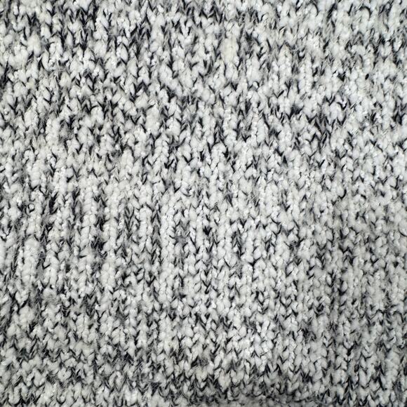 Bella Luxx Cropped Marled Knit Tank Top Black White Women's Small Minimalist - Picture 4 of 12